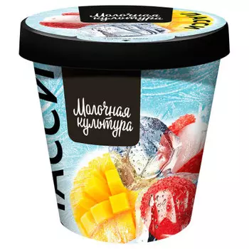 Йогурт ласси 265 г 5-5, 7% с манго бананом и личи