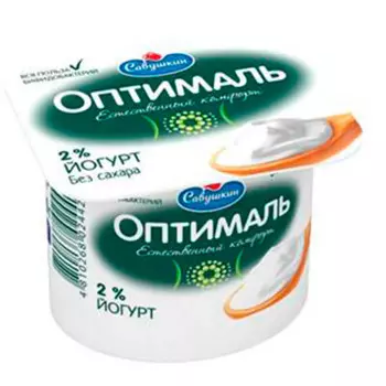 Йогурт Оптималь с бифидобактериями 120г 2%
