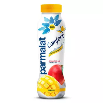 Йогурт Parmalat 290г питьевой безлактозный манго