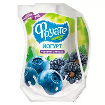Йогурт питьевой Фруате черника, ежевика 950г 1,5%