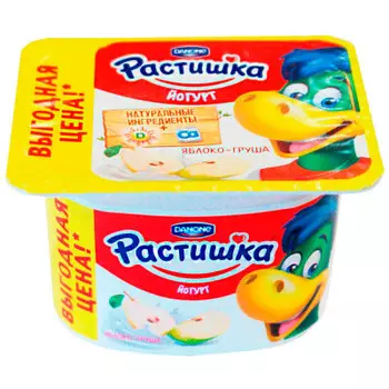 Йогурт Растишка яблоко-груша 110г 3%