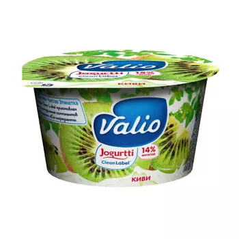Йогурт Valio с киви 180г 2,6%