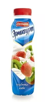 Йогуртный напиток эрмигурт 290 г 1, 2% клубника киви