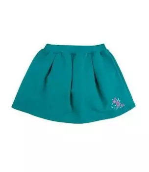 Юбка для девочки 'вышивка' р.34 изумрудный 101б-464