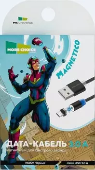 Кабель smart usb 3.0 a для micro usb magnetic more choice k61 sm нейлон 1 м