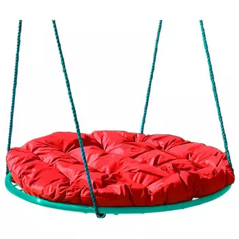 Качели подвесные гнездо d80 cv c подушкой цвет подушки красный mg4052-мт004 н