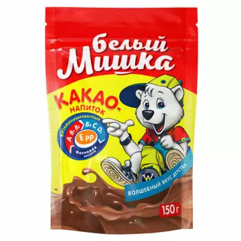 Какао Белый мишка с витаминами 150г