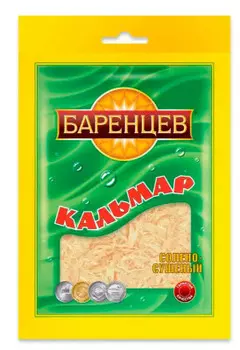 Кальмар Баренцев 40г солено сушеный