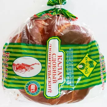 Калач сдобный любительский 300г колос