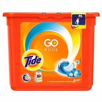 Капсулы для стирки Tide 23шт аромат ленор