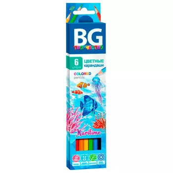Карандаши 6 цв биджи мартайм 14284