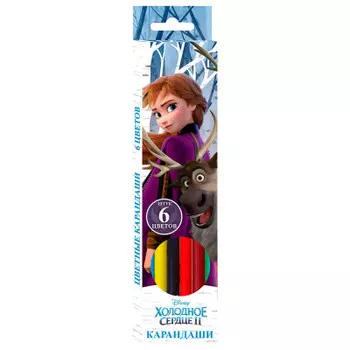 Карандаши 6цв Centrum холодное сердце в/к 84913