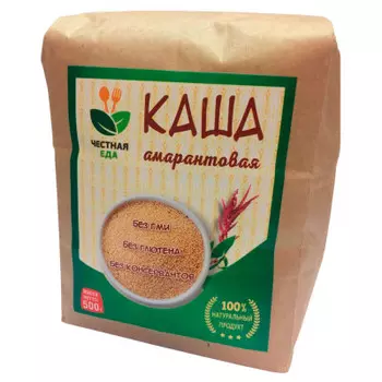 Каша амарантовая 500г крафт пакет
