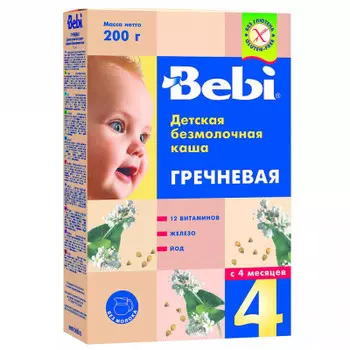 Каша беби 200г б/молочная гречка с 4 месяцев
