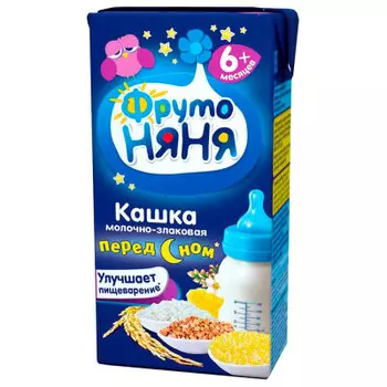 Каша фрутоняня 200мл молочно-злаковая с 6 месяцев