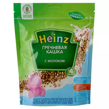 Каша хайнц 250г молочная гречневая с 4 месяцев