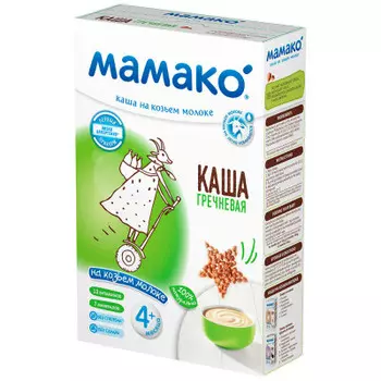 Каша мамако 200г молочная гречневая низкоаллергенная на козьем молоке с 4 месяцев