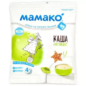 Каша мамако 30г молочная гречневая на козьем молоке с 4 месяцев
