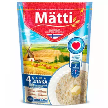 Каша матти 400 г 4 злака