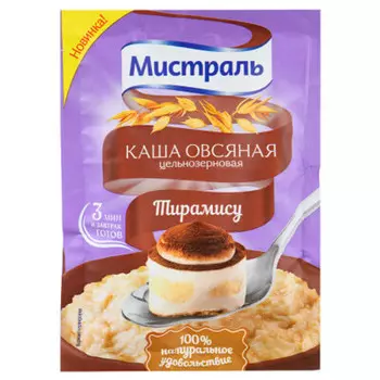 Каша мистраль 40г овсяная тирамису