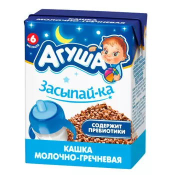 Каша молочная агуша засыпайка 200 мл 2, 5% гречка