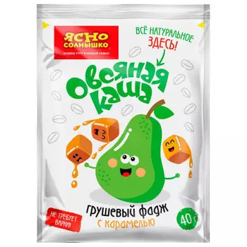 Каша ясно солнышко 40 г грушевый фадж