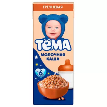 Каша тема 0,206 л 2,2% молочная гречневая с яблоком