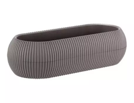 Кашпо для цветов пиканто 1.3 л м-пластик французcкий серый овальное м3210