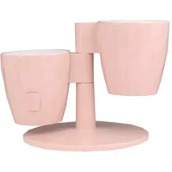 Кашпо для цветов руби 2 шт д11 см дуэт пудровый bmc