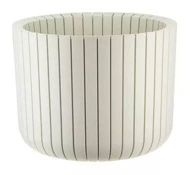 Кашпо для цветов шато д38 см 29 л м-пластика белый ротанг м3040