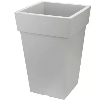 Кашпо для цветов тубус 14 л м-пластика смоки м3179