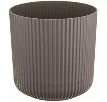 Кашпо для цветов вельвет д18 см 3.6 л м-пластика французcкий серый м3182