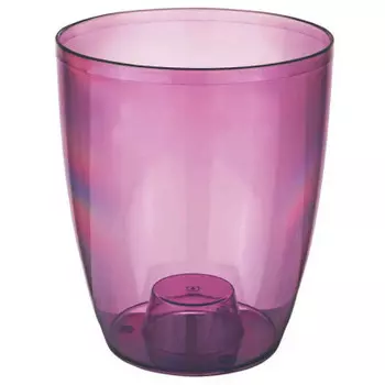 Кашпо для орхидей д16 см 2 л м-пластика фиолетовый прозрачный