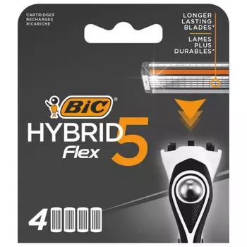 Кассеты Bic флекс 5 гибрид 4шт