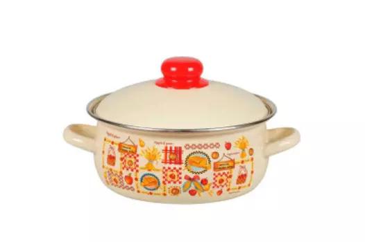 Кастрюля 1,5л сферическая с рисунком 1ra161m