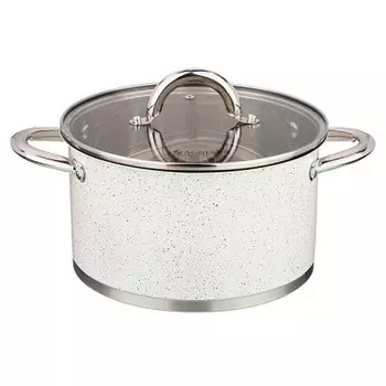 Кастрюля 1.8 л агнесс артик нержавеющая сталь стеклянная крышка 937-315