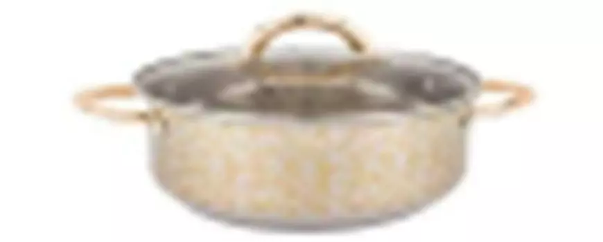 Кастрюля 2.5 л агнесс нержавеющая сталь индукционное дно стеклянная крышка 937-743