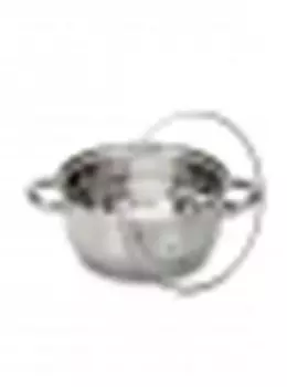 Кастрюля 2.8 л аттрибут грэйс нержавеющая сталь стеклянная крышка