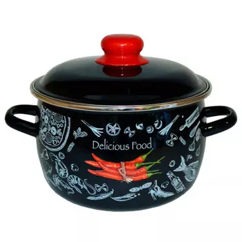 Кастрюля 2л Appetite чили эмаль 1мс161р