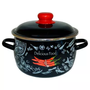 Кастрюля 3л Appetite чили эмаль 1мс181р