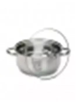 Кастрюля 4.8 л аттрибут грэйс нержавеющая сталь стеклянная крышка