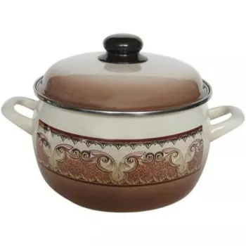 Кастрюля эмаль 2,2л терракот Metrot 110596