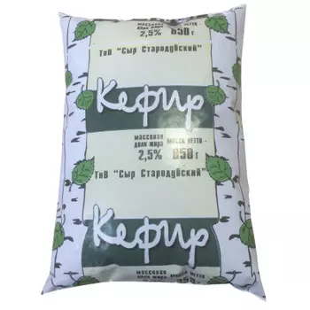 Кефир березка 850 мл 2, 5% пакет