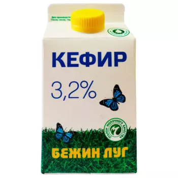 Кефир бежин луг 0,45л 3,2% тульский мк