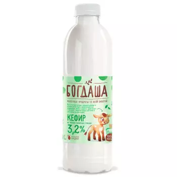 Кефир богдаша 900 г 3, 2% пл/бут