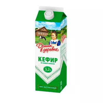 Кефир домик в деревне 1л 3,2% тетра-пак