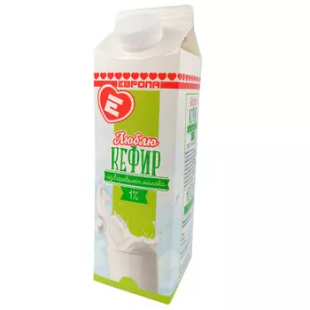 Кефир люблю 0.9 л 1% пюр-пак