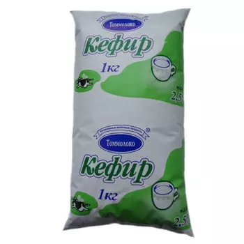 Кефир Томмолоко 1л 2,5% в пленке