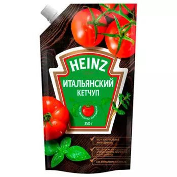 Кетчуп хайнц 350 г итальянский дой-пак