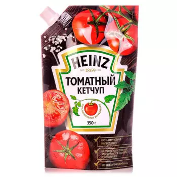Кетчуп хайнц 350 г томатный дой-пак
